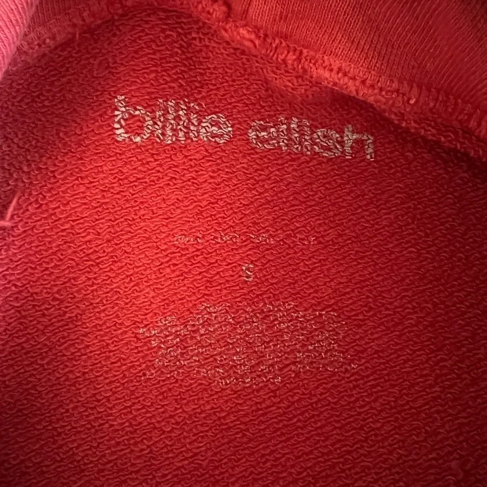 Billie Eilish Rare Happier Than Ever World Tour 2022 Red Hoodie Small - Picture 4 of 11